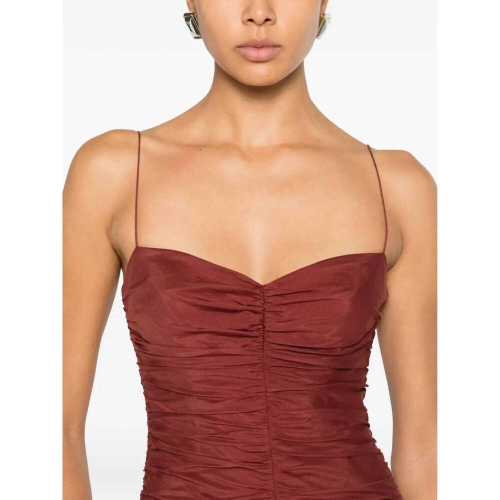 NEW MATTEAU gathered drop waist dress in maroc - Picture 4 of 5